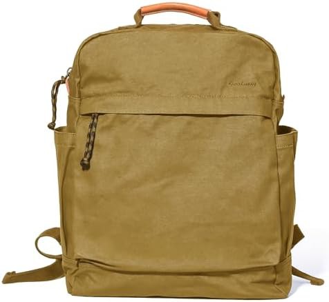 Khaki Canvas Vintage Casual Commute Backpack