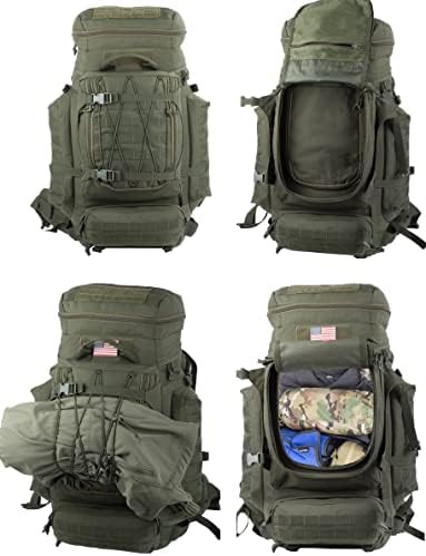 Large tactical camping frame backpack — photo 5