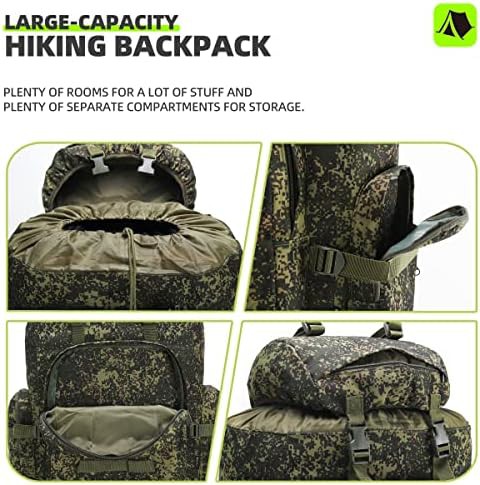 Military camping molle rucksack 100l — photo 3