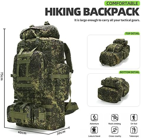 Military camping molle rucksack 100l — photo 5