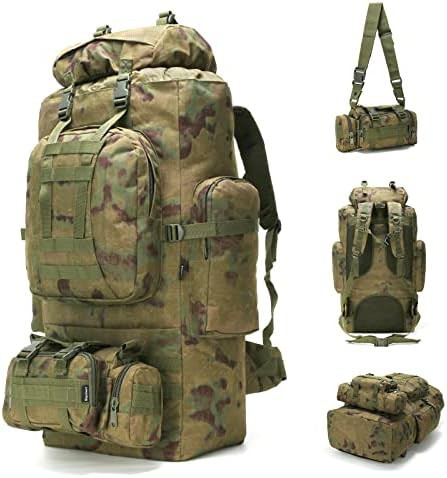 Molle military camping backpack 100l