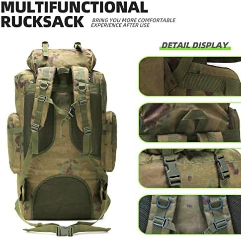 Molle military camping backpack 100l — photo 4
