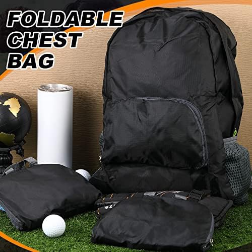 Black foldable lightweight backpacks 12 pack — photo 4
