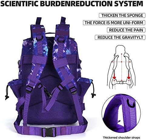 Purple camo tactical assault rucksack 45L — photo 4