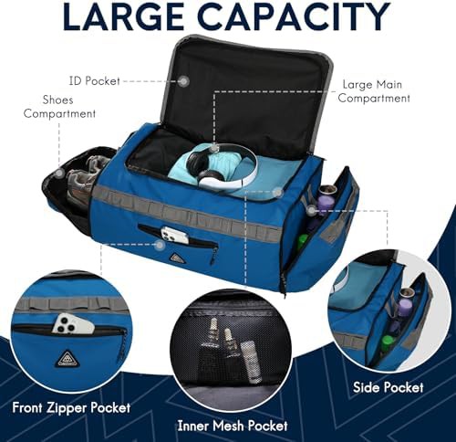 Water repellent collapsible duffel backpack 50L — photo 3