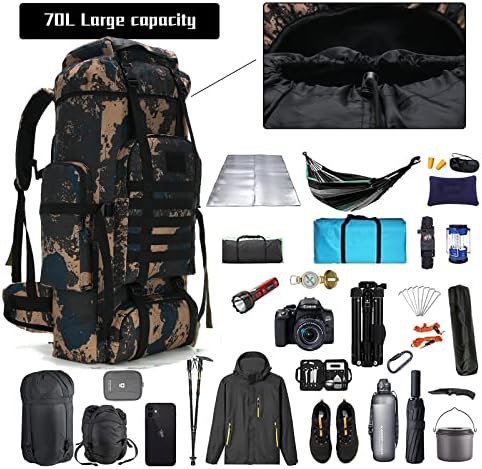 70l military assault camping pack — photo 3