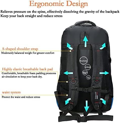 RaoRanDang large waterproof 75l hiking backpack — photo 5