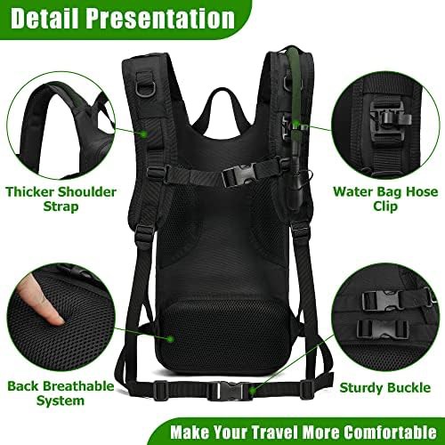 Military MOLLE water backpack with 3L bladder — photo 4