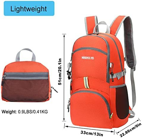 Orange 35l ultralight hiking daypack — photo 3