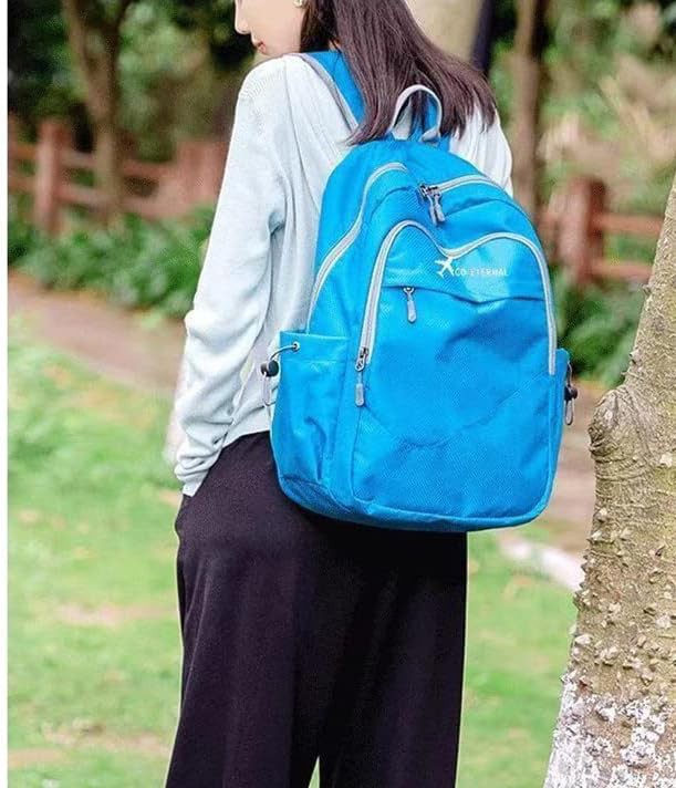 Blue Foldable Waterproof Hiking Travel Backpack — photo 3