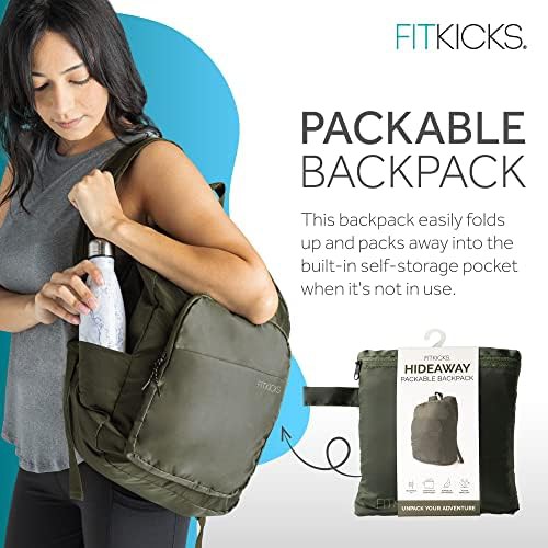 Green hideaway travel daypack — photo 4