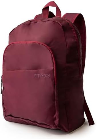 Burgundy foldable travel pack