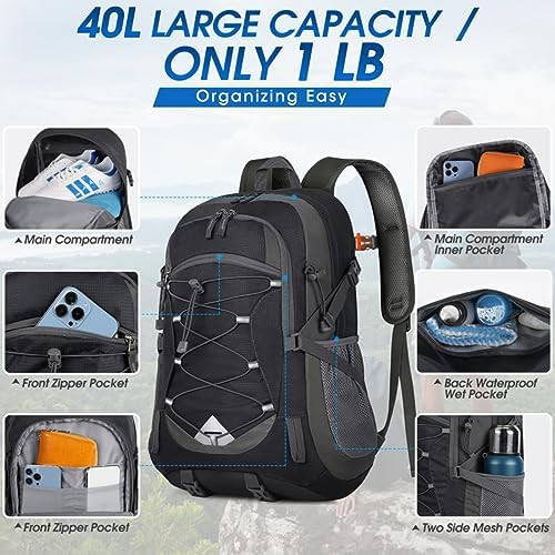 Waterproof Folding 40L Camping Backpack — photo 5