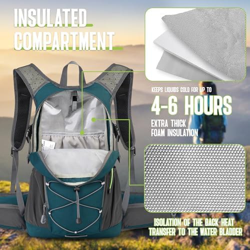 Ultralight 15L hiking pack with 3L bladder — photo 3