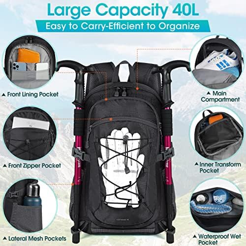 Waterproof Packable Camping Backpack 40L — photo 4