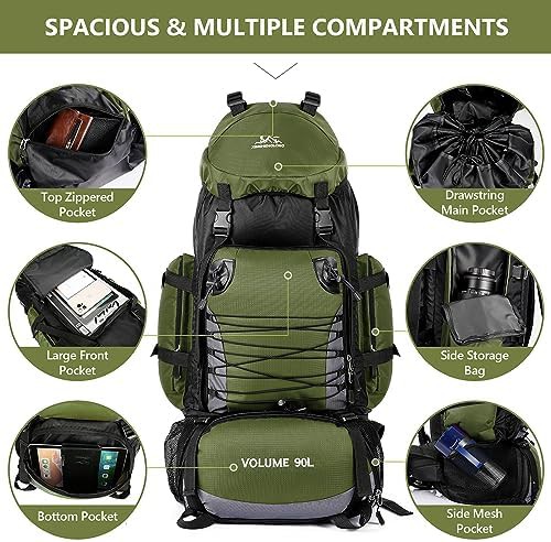 Waterproof 90L Hiking Backpack for Camping — photo 3