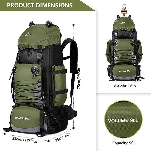 Waterproof 90L Hiking Backpack for Camping — photo 4