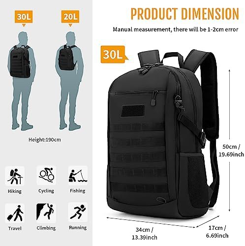 30L tactical camping rucksack pack — photo 3