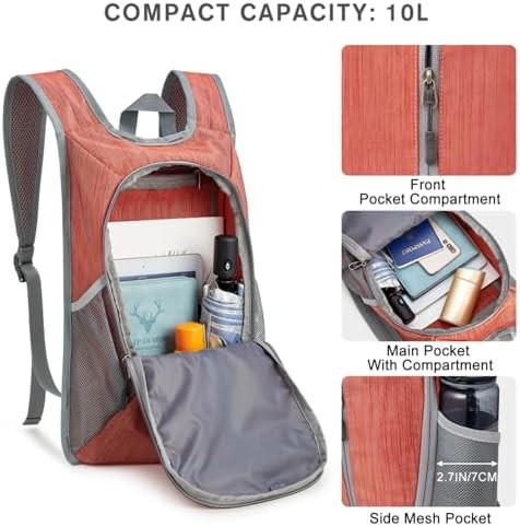 Unisex 10l packable hiking backpack — photo 3