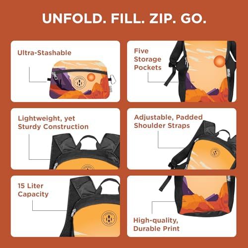 Ultralight Foldable Hiking Pack 15L Capacity — photo 4