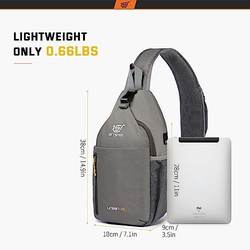 Khakigrey sling crossbody pack for hiking — photo 5