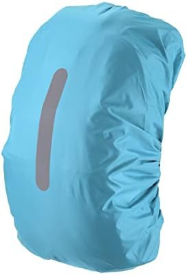 Waterproof backpack rain cover light blue