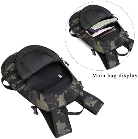 Tactical motorcycle backpack with patch — photo 4