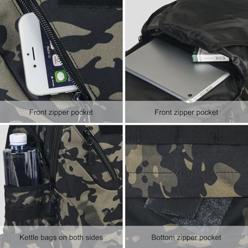 Tactical motorcycle backpack with patch — photo 5