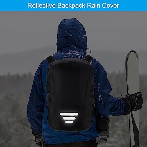Waterproof rucksack cover black compact size — photo 4