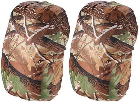 Waterproof rucksack cover two pack leaf camo