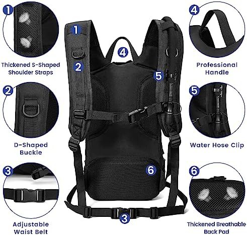 Tactical hydration backpack with 3L water bladder — photo 4