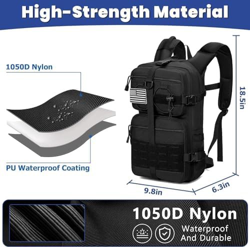 Tactical hydration backpack with 3L water bladder — photo 5