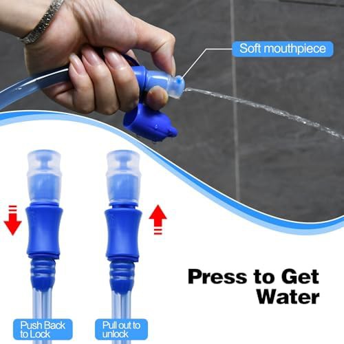 Blue hiking hydration bladder 2l two pack — photo 5