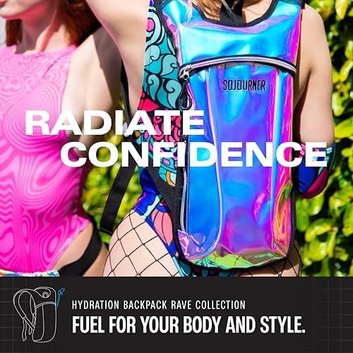 Solid black hydration pack with 2l bladder — photo 4