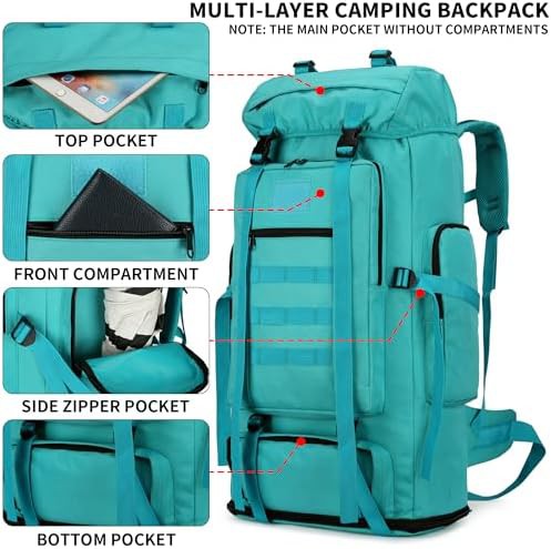 100l military rucksack camping pack — photo 3
