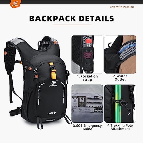 Water resistant 15L bladder hiking pack — photo 5