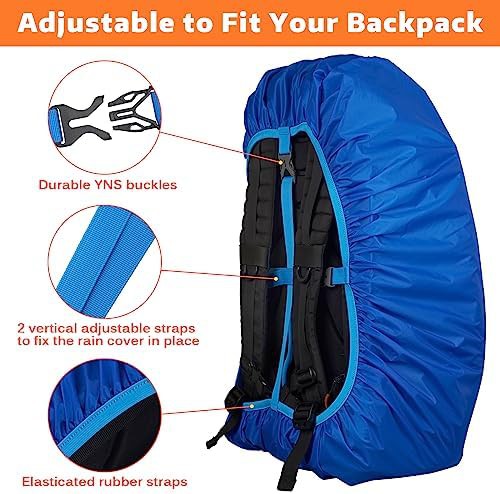 Waterproof backpack rain cover with anti slip buckle — photo 3