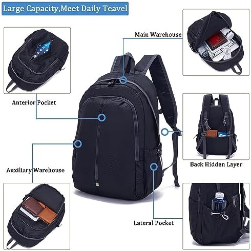 Waterproof 25L Black Hiking Daypack — photo 5