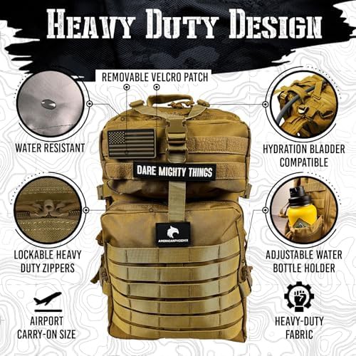 Dune Brown Elite Tactical Backpack 45L — photo 3