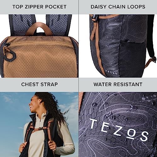 Juniper daypack 16L black topo pattern — photo 3