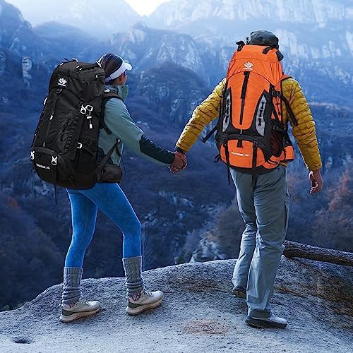 Black new 50l camping hiking backpack — photo 5
