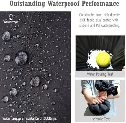 Dark gray waterproof rain cover 15l — photo 3
