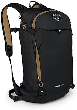 Black mens ski snowboard pack 22L