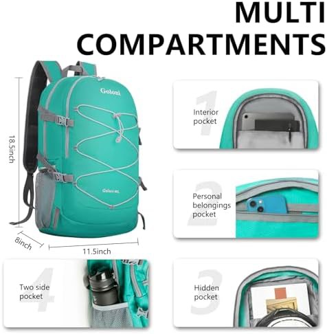 Sky Blue Packable 40L Hiking Daypack — photo 3