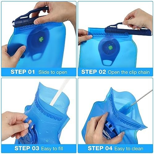 Leak proof military hydration water bladder 2L — photo 4