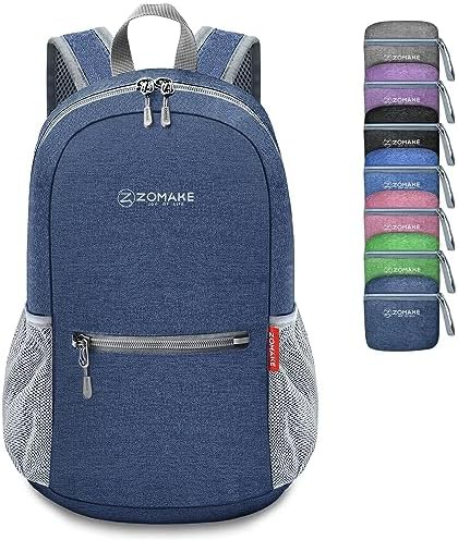 Black 10L foldable hiking daypack