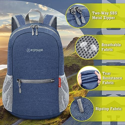 Black 10L foldable hiking daypack — photo 4