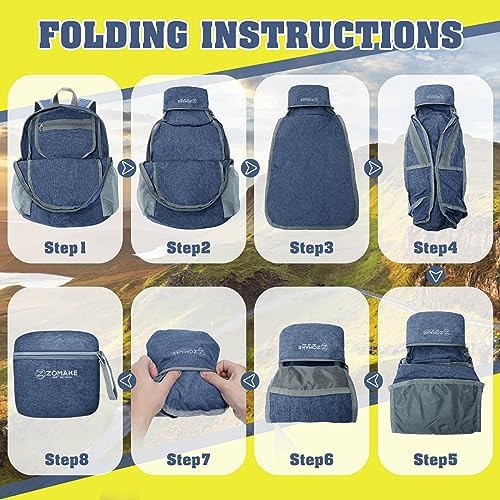 Black 10L foldable hiking daypack — photo 5