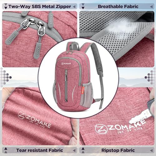 Pink 10l small foldable daypack — photo 4