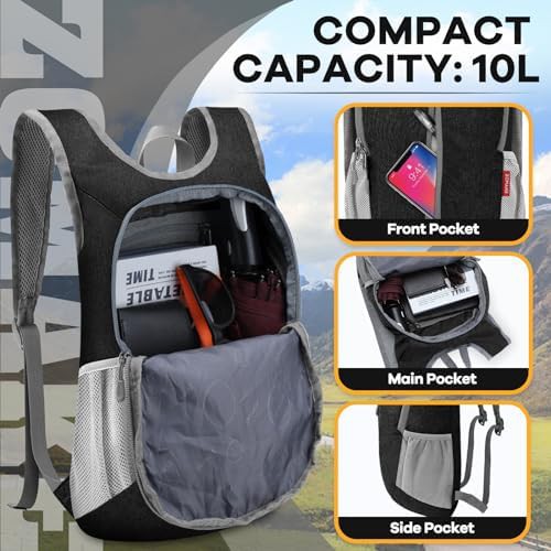 Black 10l ultra lightweight bag — photo 3